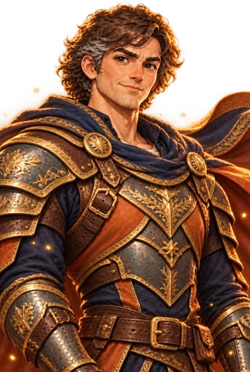 Explorer hero at level 30, a legendary hero in armor